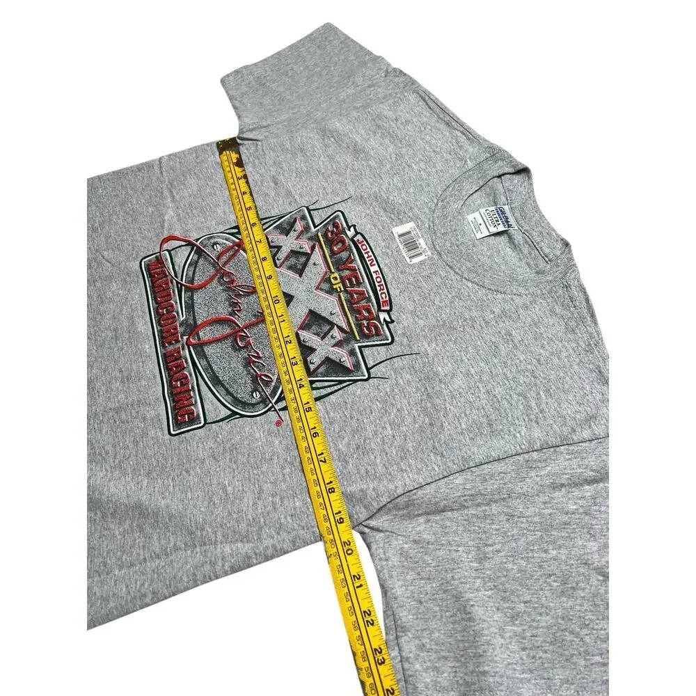 Vintage John Force 30 Years of HardCore Drag Racing Hot Rod Graphic T-shirt M - Picture 7 of 9